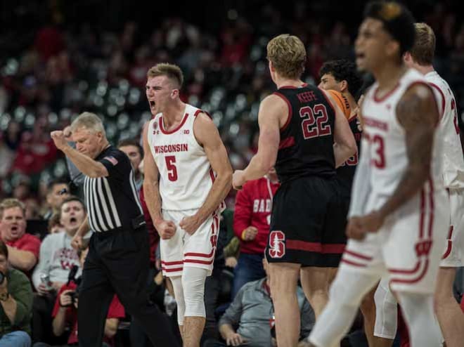 Wisconsin senior forward Tyler Wahl.