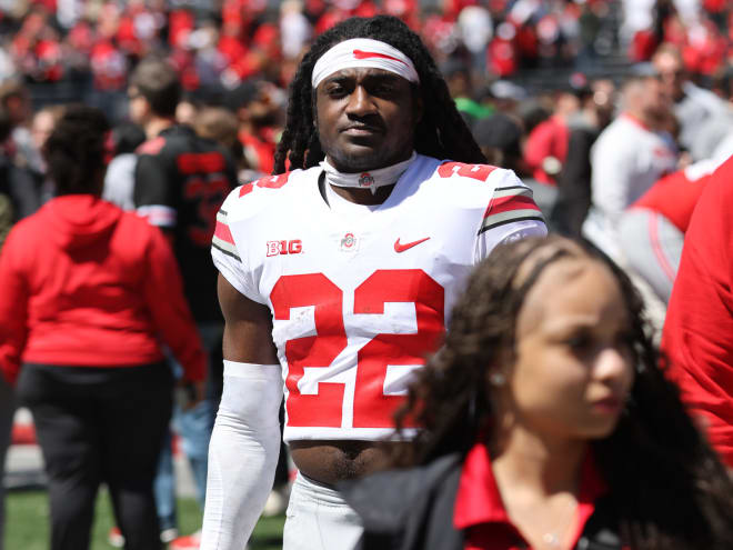Second-year corner Calvin Simpson-Hunt emerged this spring to give Ohio State more secondary depth. (Birm/DTE)