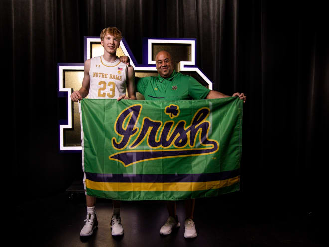 Notre Dame hosted 2024 power forward target Jackson McAndrew on his official visit this week. McAndrew is rated as a three-star prospect in the 2024 recruiting class by Rivals.