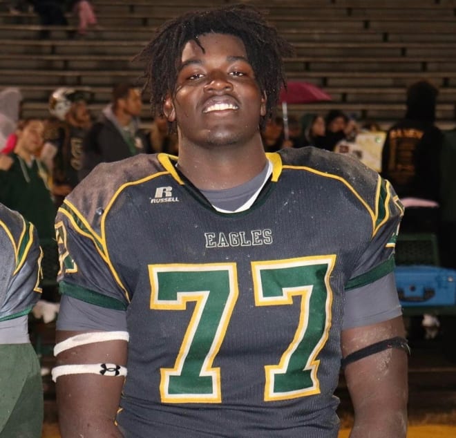 Senior tackle Kamen Smith of Wilkesboro (N.C.) Wilkes Central picked NC State on Sunday.