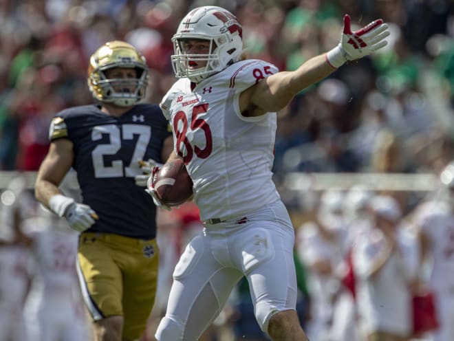 Wisconsin tight end Clay Cundiff. 