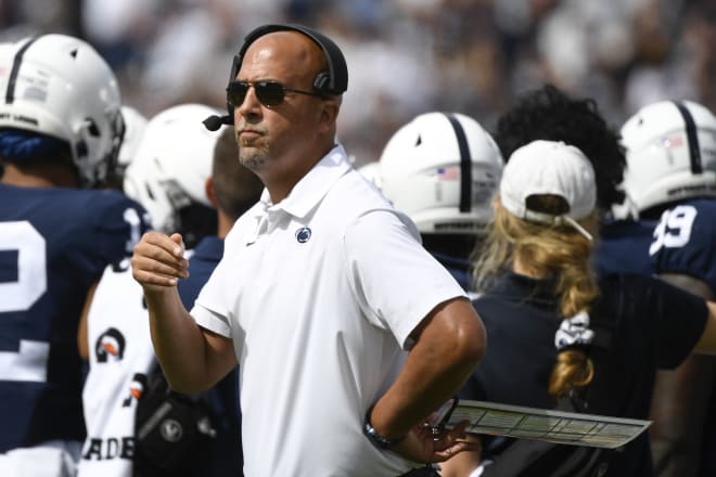 Penn State coach James Franklin and his team are preparing for the second half of the Nittany Lions season. AP photo
