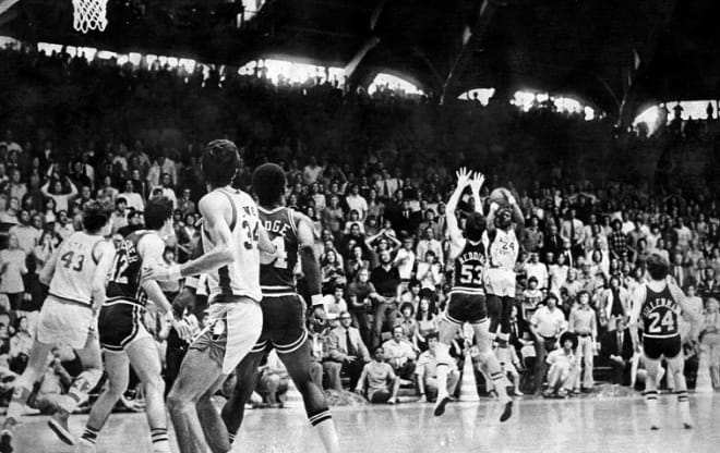 Walter Davis' game-tying shot against Duke in 1974 might be the most famous play at Carmichael.