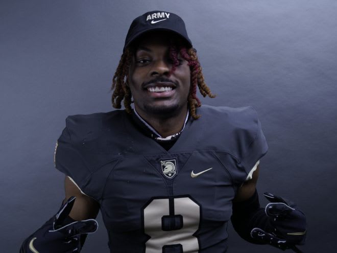 Safety commit Cosey Scarebrook during his January official visit to West Point