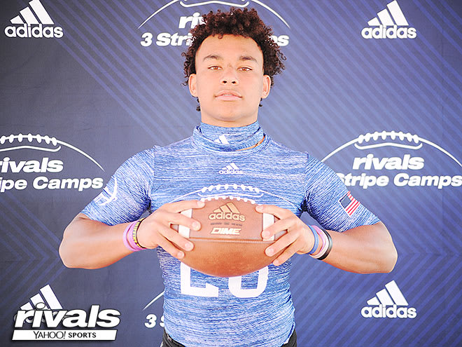Class of 2019 wide receiver Kyren Williams was back in Iowa City today.