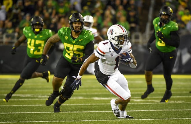 Arizona wide receiver Stanley Berryhill III leads his team with 73 receptions and 640 yards (AP Photo/Andy Nelson)