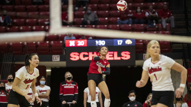 Nebraska volleyball libero Kenzie Knuckles