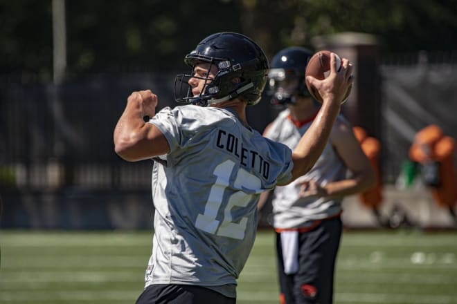 Jack Colletto had a strong performance during Wednesday's practice