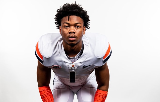 2023 three-star safety Zahbari Sandy was in Charlottesville to watch UVa scrimmage during a spring practice last Wednesday.