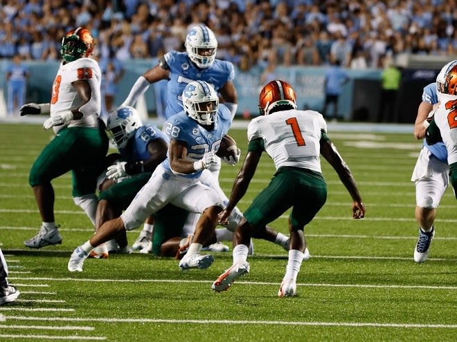 UNC OF Phil Longo wants the running game to be more consistent on first and second downs. 
