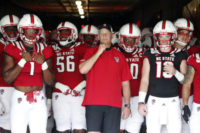 NC State Wolfpack football coach Dave Doeren