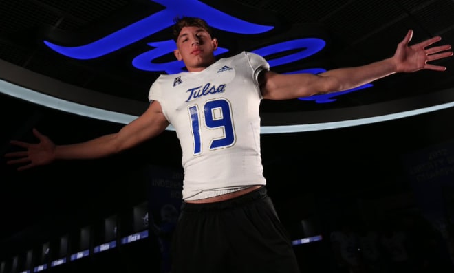 Wagoner (OK) defensive end Isaac Smith at Tulsa Junior Day on March 7.