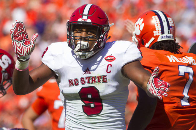 Rising senior defensive end Bradley Chubb ended last year with 10.5 sacks and 22 tackles for loss, the latter of which tied for fourth nationally. 