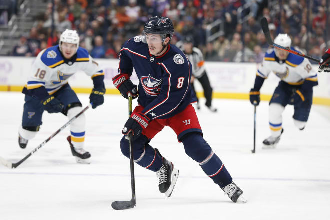 Former Michigan Wolverines hockey player Zach Werenski has scored a goal in each of his last three games for the Columbus Blue Jackets.