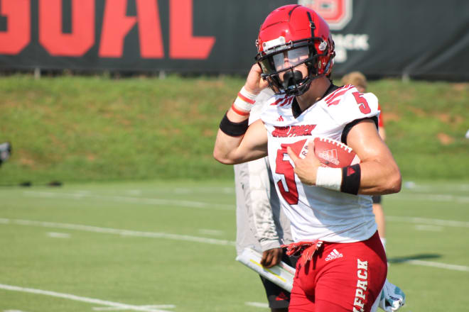 NC State senior star wide receiver Thayer Thomas started his Wolfpack career as a walk-on.