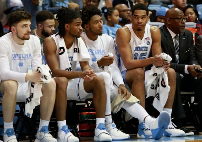 UNC's deflated bench told the story.