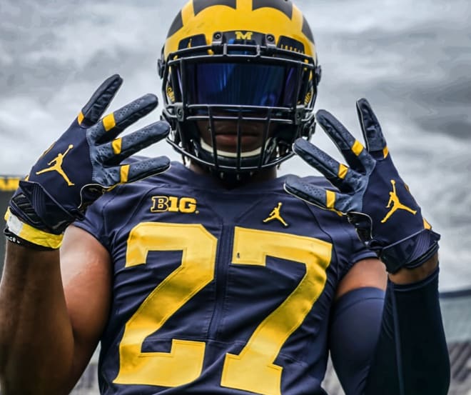 Five-star athlete Quavaris Crouch looked very impressive in a Michigan uniform.