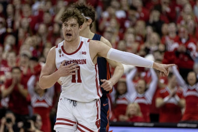 Wisconsin junior Max Klesmit was a key addition to the program from the transfer portal last Spring.