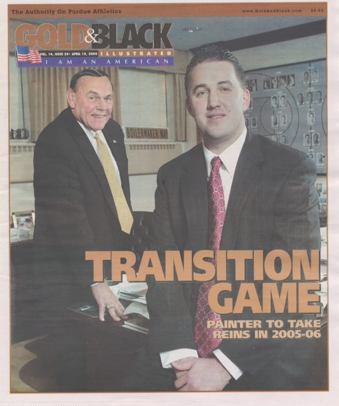 At 33 years old, Matt Painter was announced to be the coach-in-waiting in an April 9, 2004, press conference. 