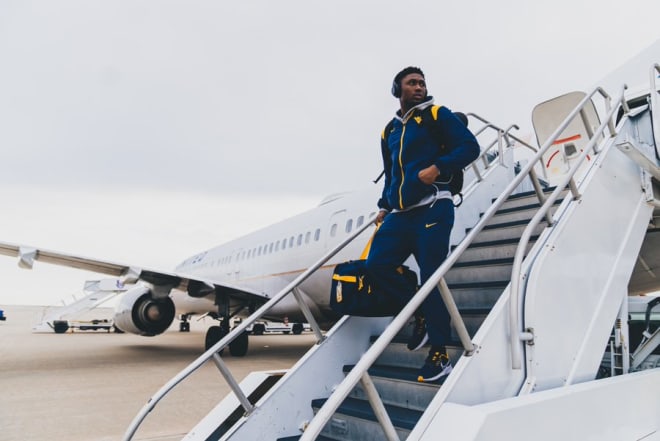The West Virginia Mountaineers football team will log over 10,00 miles traveling to road games this season.