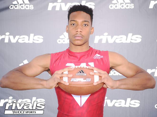Dodson poses at the Rivals 3 Stripe Camp in Nashville two weeks ago