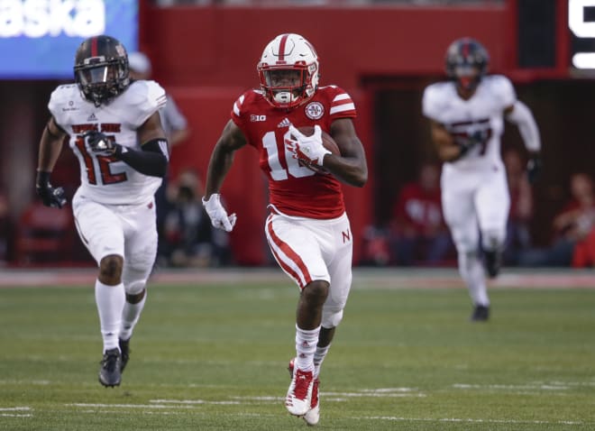Redshirt freshman J.D. Spielman emerged as one of several electric playmakers for the Huskers.