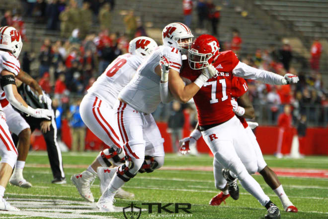 Rutgers DE Aaron Lewis (71)