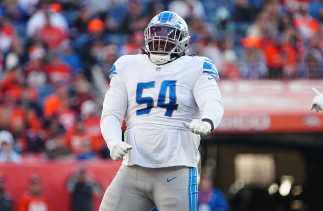 Former NC State nose tackle Alim McNeill got his first NFL sack for the Detroit Lions.