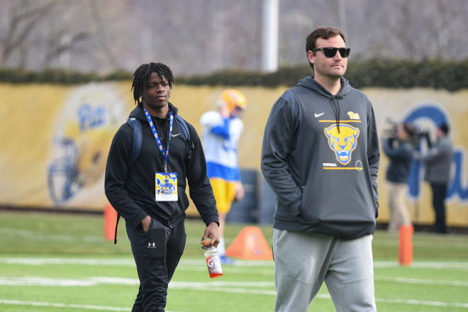 Two-sport star Kaleb Cost visited Pitt this spring.