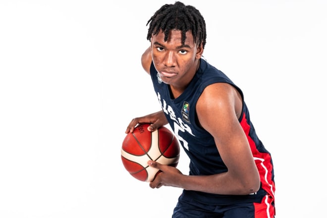 Karter Knox in his USA Basketball uniform from the 2022 FIBA U17 Basketball World Cup