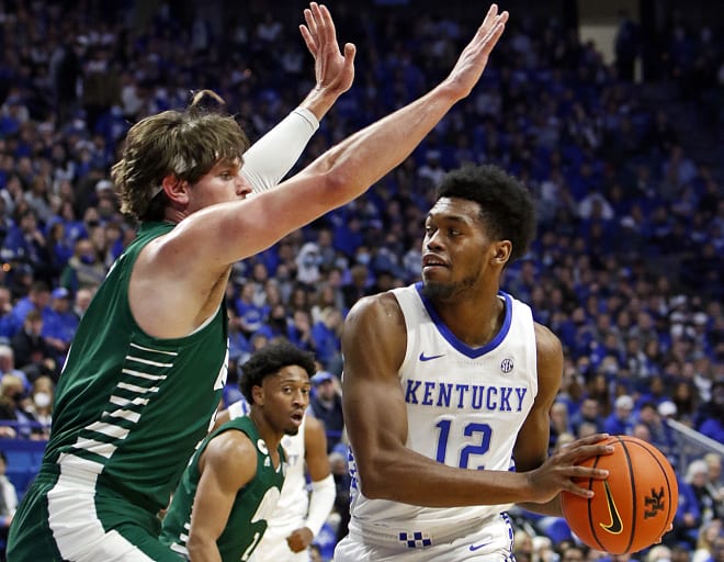 Kentucky junior forward Keion Brooks scored 22 points and grabbed eight rebounds in the Cats' 77-59 win over Ohio on Friday night at Rupp Arena.