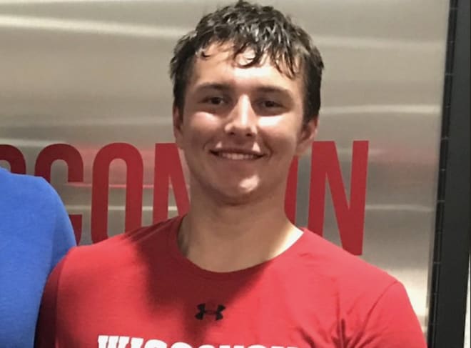 Four-star 2022 offensive lineman Carson Hinzman, who has held an offer from Wisconsin since summer 2019.