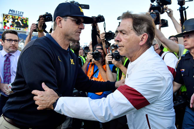 Alabama coach Nick Saban will reunite with his players a little early this season (Jasen Vinlove-USA TODAY Sports).