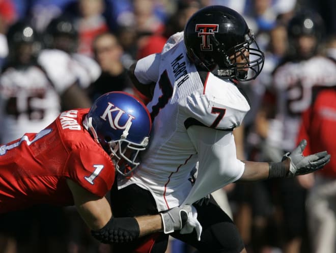 Darcel McBath during his playing days at Texas Tech under MIke Leach