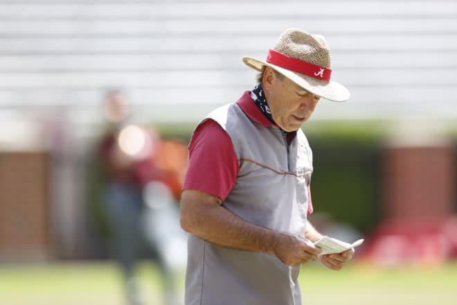 Alabama Crimson Tide head coach Nick Saban. Photo | Alabama Athletics 