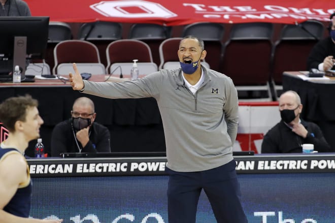 Michigan Wolverines basketball coach Juwan Howard and his team are 11-1 in Big Ten play with five games to go.