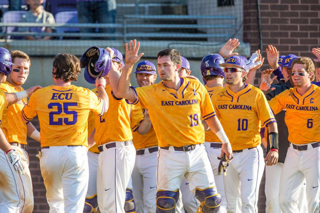 East Carolina earned their first win of the season with a 10-0 victory at Campbell on Wednesday.