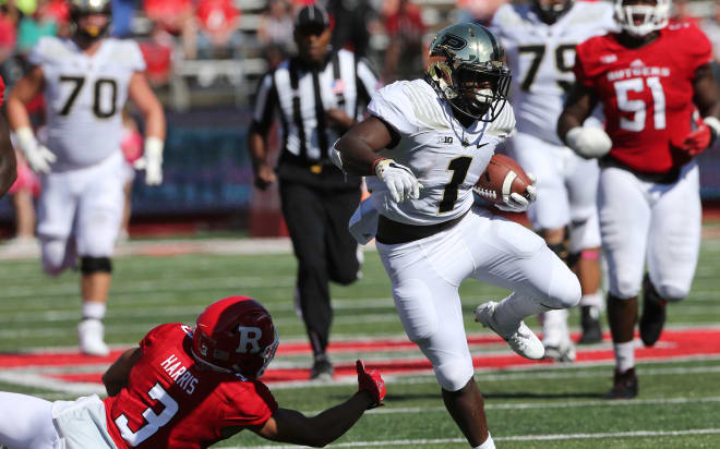 D.J. Knox helped Purdue to its highest rushing total in 35 games. 