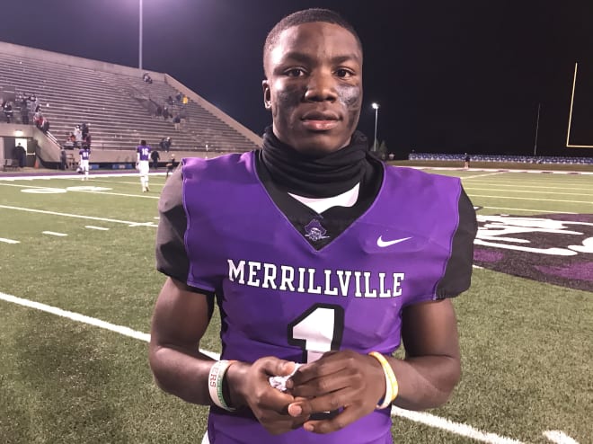 Merrillville (Ind.) High class of 2021 cornerback and Notre Dame signee JoJo Johnson 