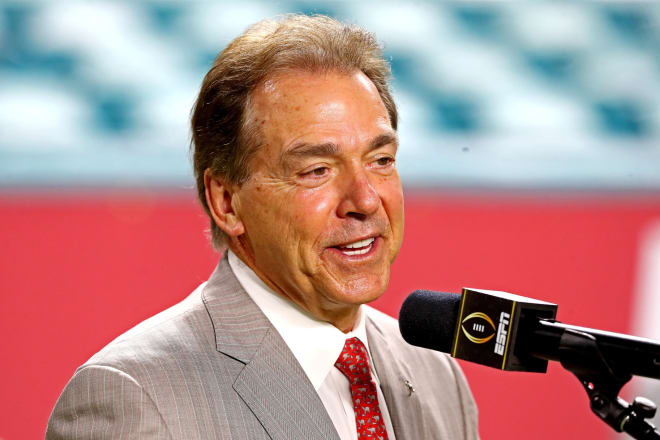 Alabama head coach Nick Saban 