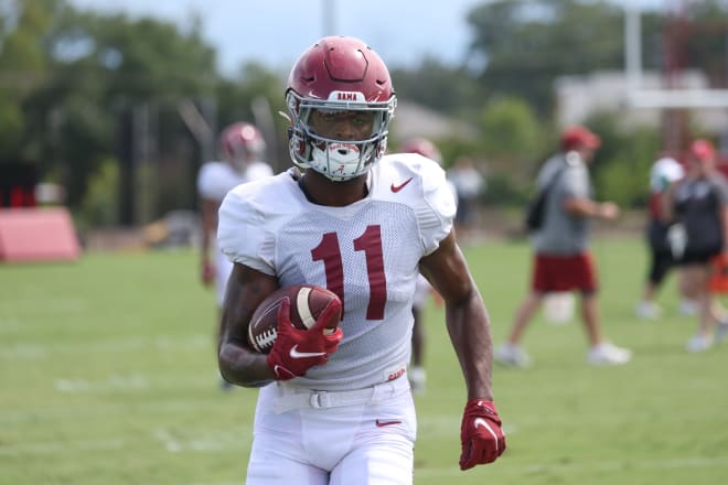 Alabama receiver Traeshon Holden. Photo | Alabama Athletics 