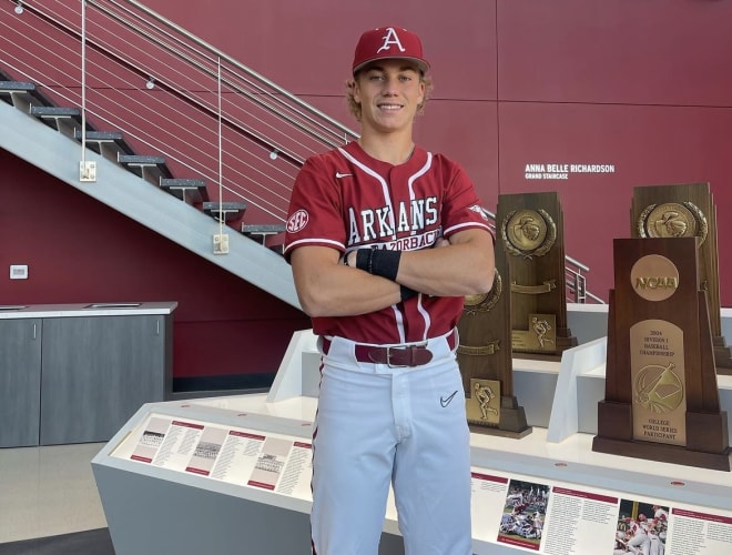 Arkansas baseball signee Walker Martin.