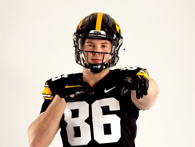 Grad transfer tight end Steven Stilianos is going to be a Hawkeye.