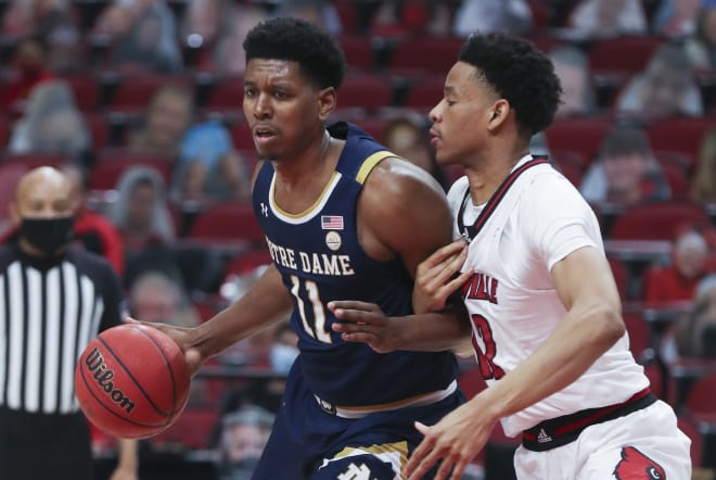 Notre Dame Fighting Irish men’s basketball fifth-year senior forward Juwan Durham