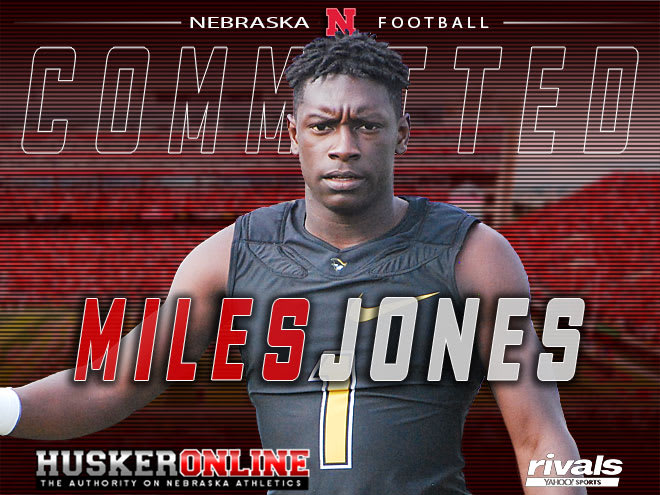 Nebraska plans to use four-star athlete Miles Jones as both a running back and wide receiver in its offense.