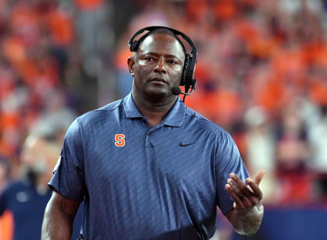 Dino Babers enjoyed his three seasons as an assistant at Purdue, working on Jim Colletto’s first three staffs from 1991-93. Now, Babers is in his seventh season as Syracuse coach. 