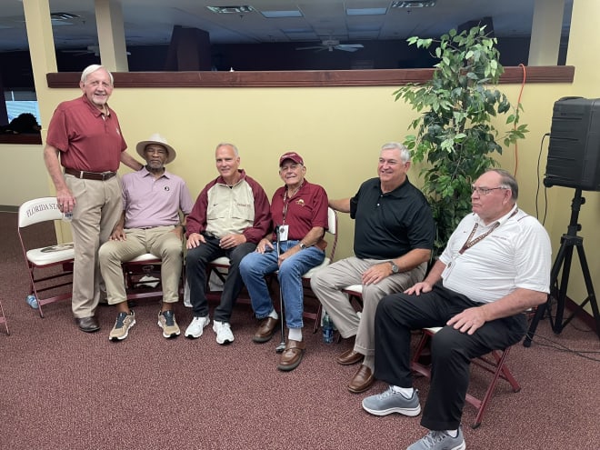 Most of FSU's 1993 assistant coaches returned for reunion weekend.