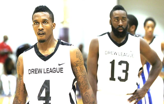 DeMar DeRozan Dunks Over James Harden at The Drew League In His
