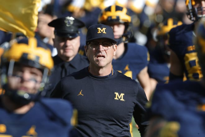 Michigan Wolverines football head coach Jim Harbaugh holds a record of 47-18 since he's taken over.