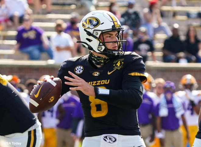 Missouri quarterback Connor Bazelak will need to take care of the football against a Kentucky team that has intercepted nine passes across the past two games.
